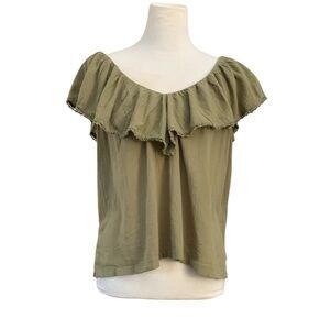 Loft ruffled sleveless top